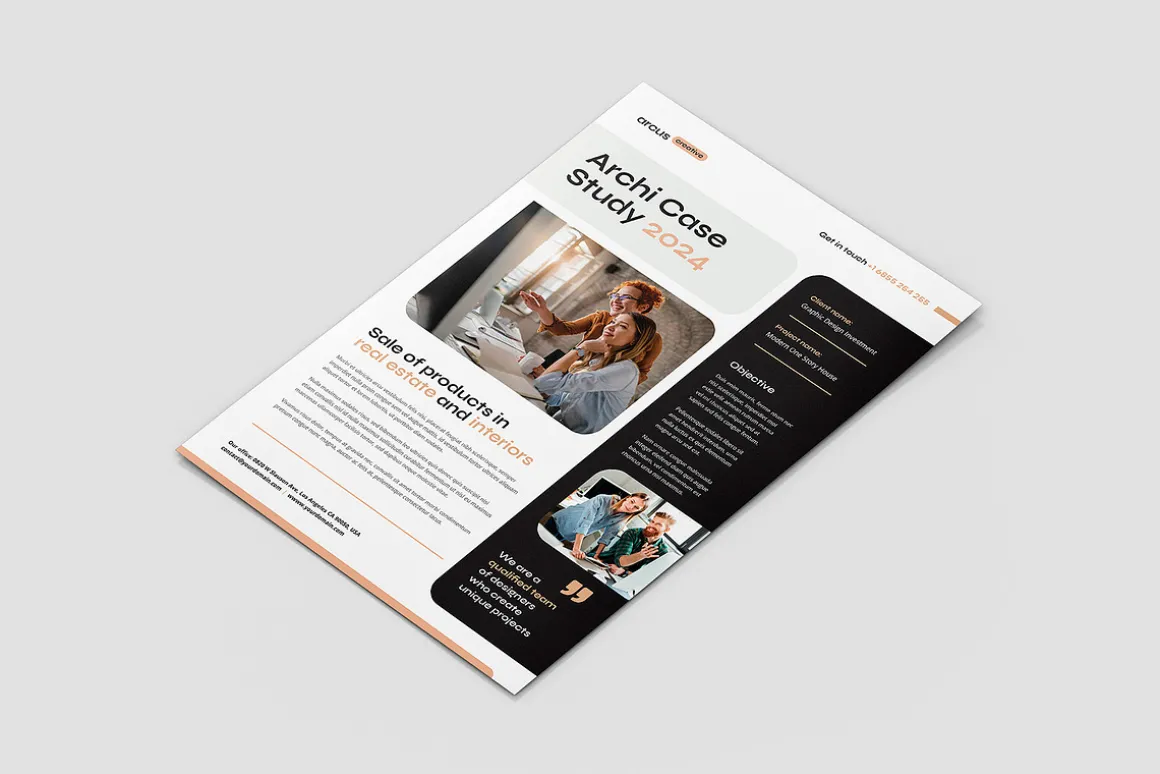 Arcus Case Study Canva Template