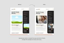 Arcus Case Study Canva Template