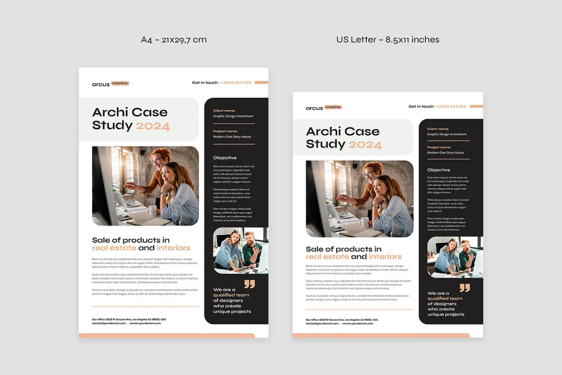 Arcus Case Study Canva Template
