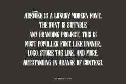 Arevoke - Bold Serif Font