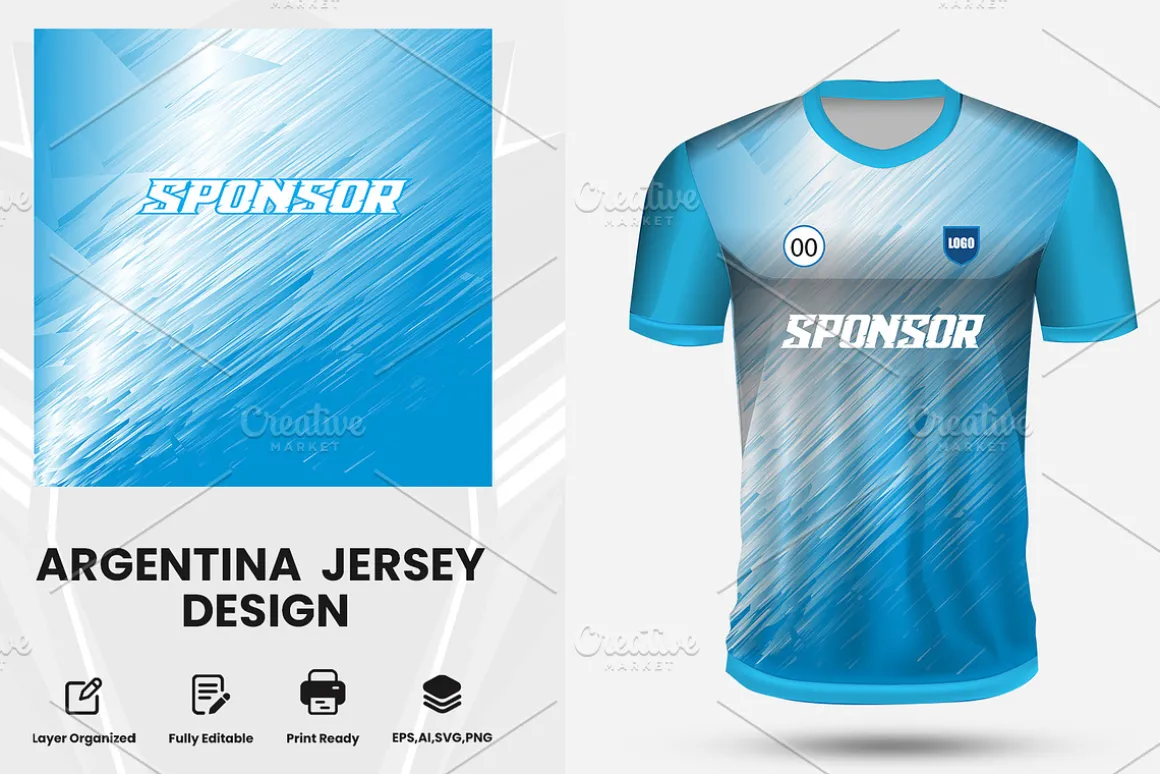 Argentina Football Jersey Design