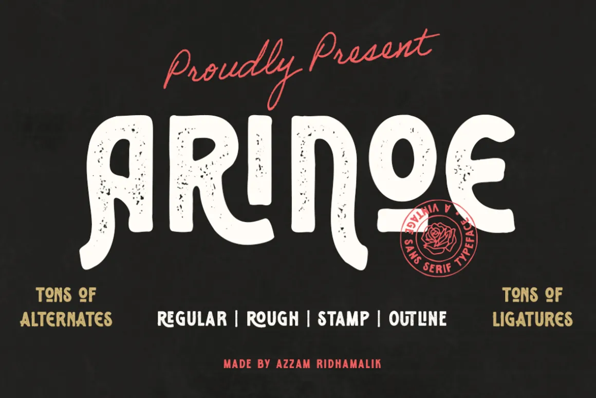 Arinoe - Vintage Font
