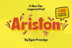 Ariston Comic Layered Font