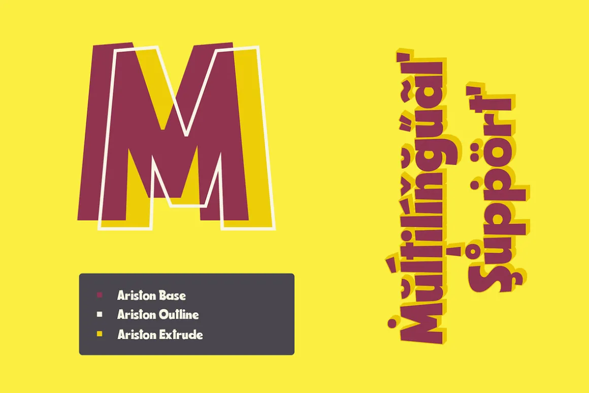 Ariston Comic Layered Font