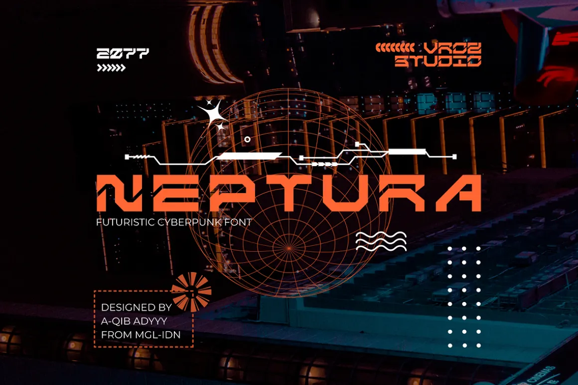 ARKCON - Futuristic Cyberpunk Font