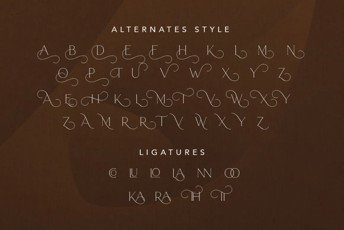 Arnolia - All Caps Light Serif
