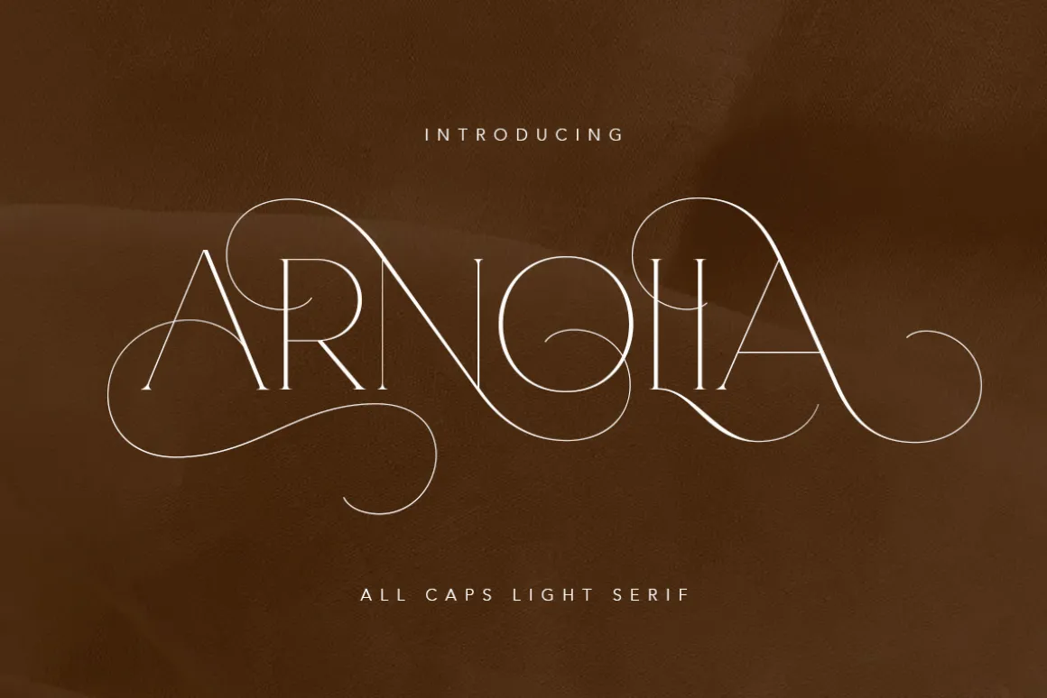 Arnolia - All Caps Light Serif