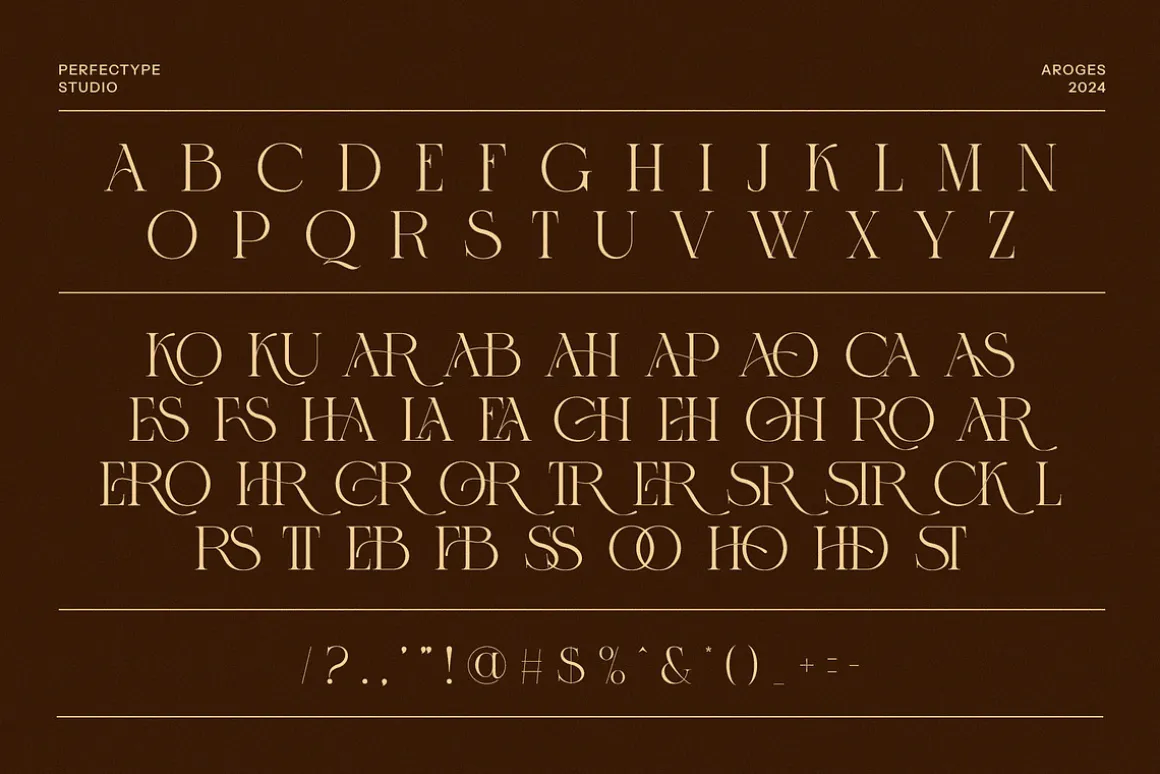 Aroges Elegant Serif Font
