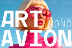 Artavion Mono - Monospace Typeface