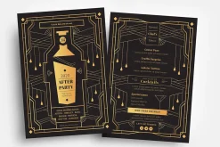 Art Deco Cocktail Bar Templates