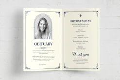 Art Deco Funeral Template