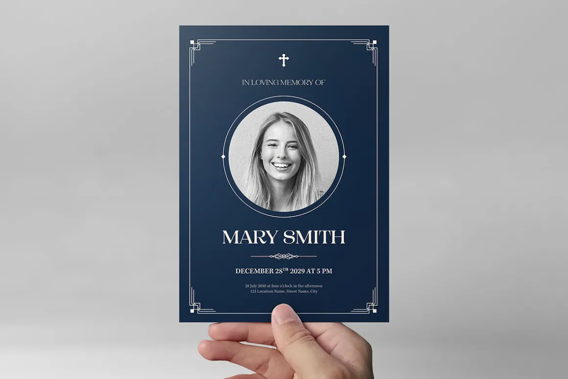 Art Deco Funeral Template