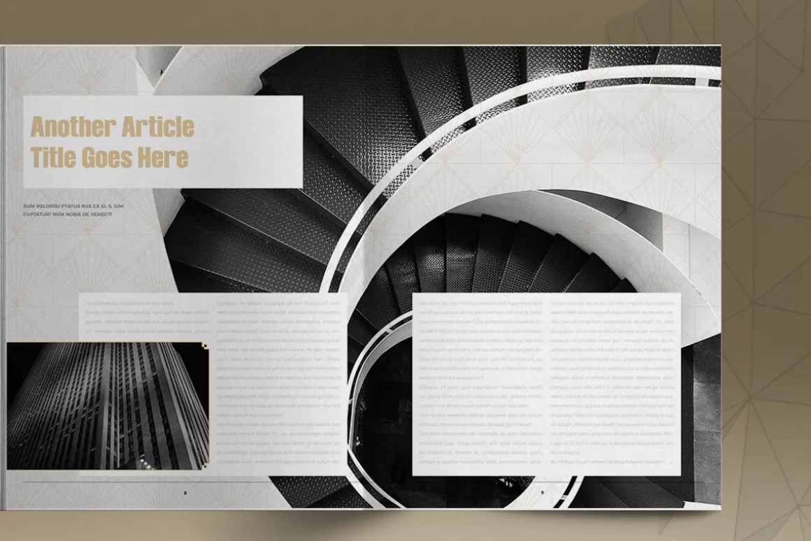 Art Deco Style Brochure
