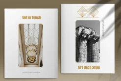 Art Deco Style Brochure