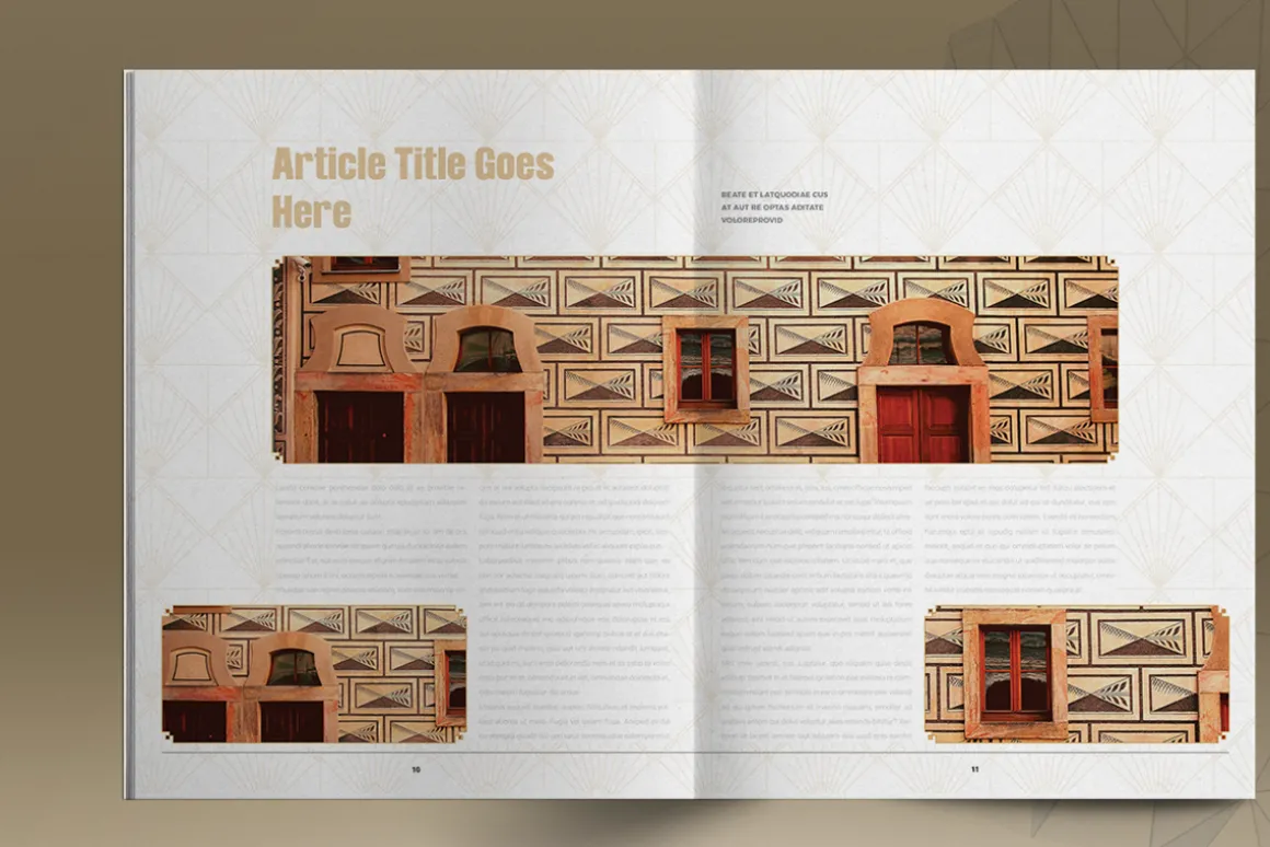 Art Deco Style Brochure