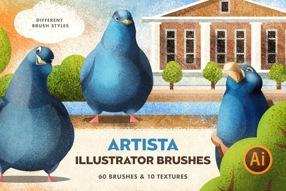Artista Brushes for Illustrator