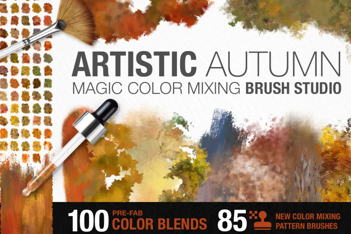 Artistic Autumn Paint Brush Studio