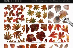 Artistic Autumn Paint Brush Studio
