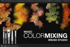 Artistic Autumn Paint Brush Studio