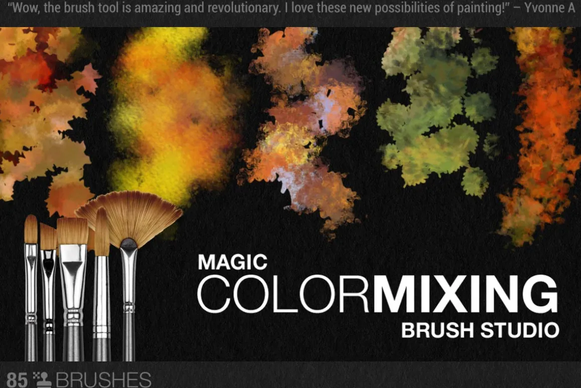Artistic Autumn Paint Brush Studio