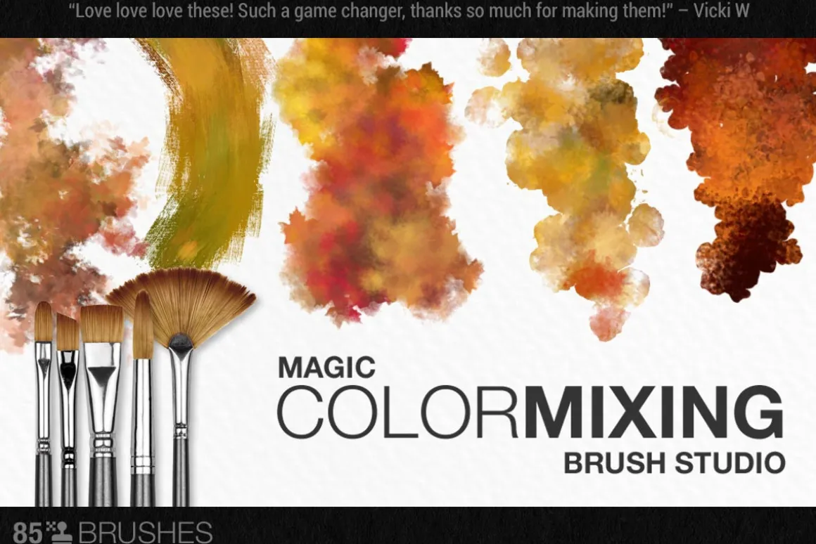 Artistic Autumn Paint Brush Studio