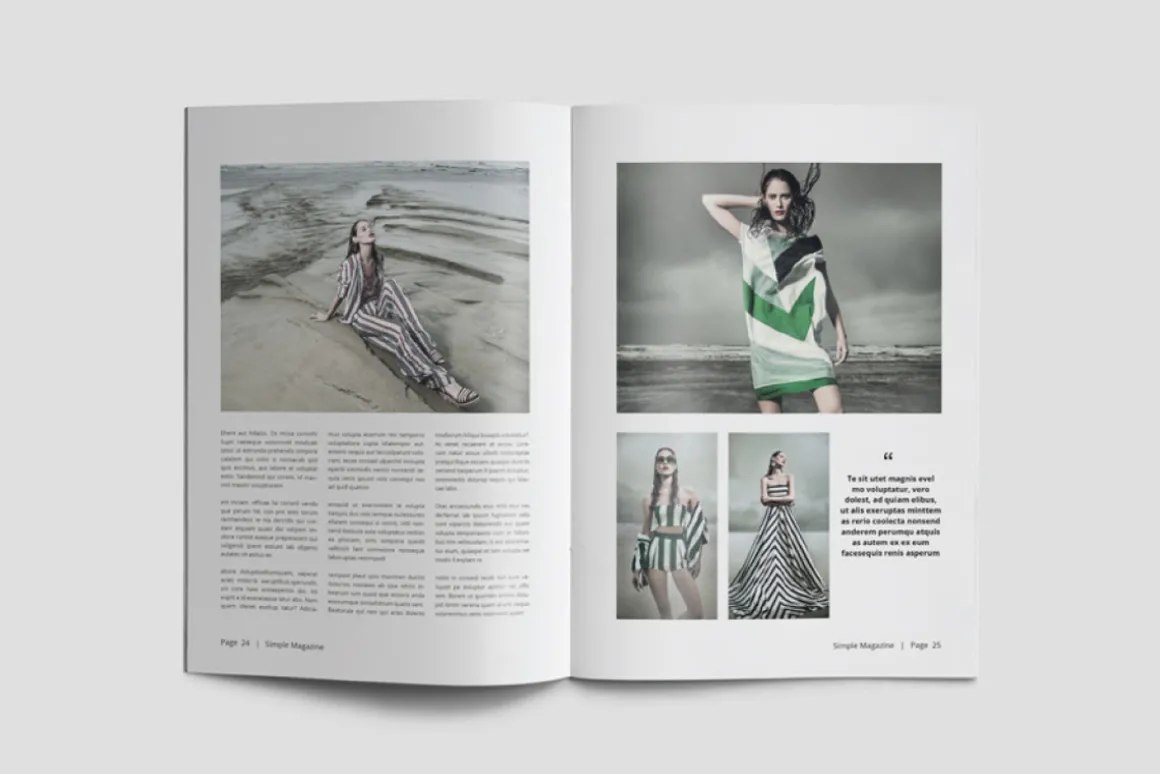 A5 Simple Magazine Template