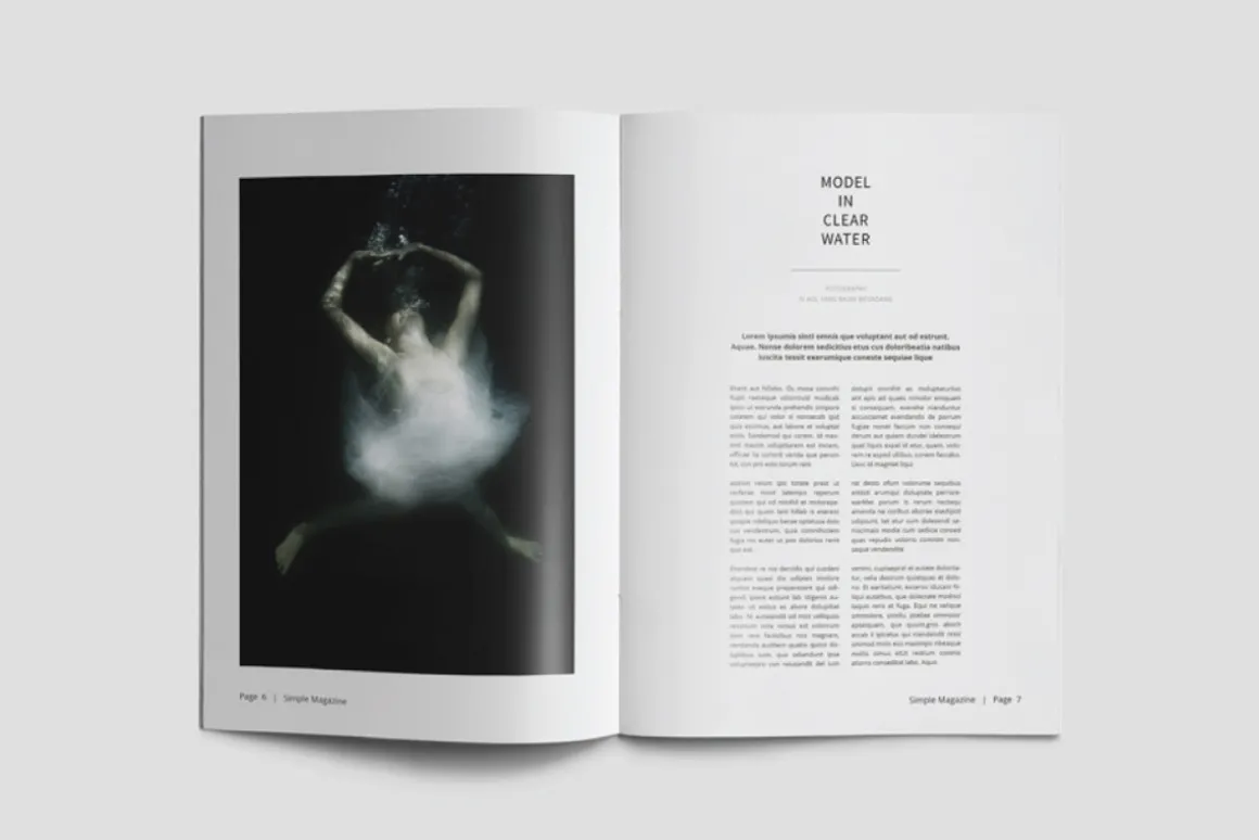 A5 Simple Magazine Template