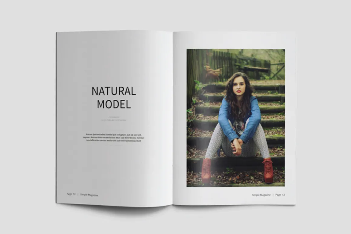 A5 Simple Magazine Template