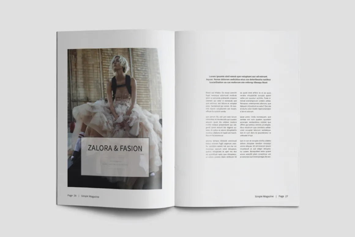 A5 Simple Magazine Template