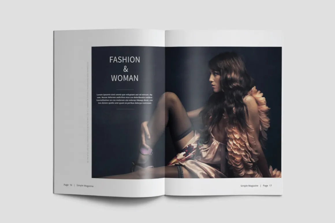 A5 Simple Magazine Template