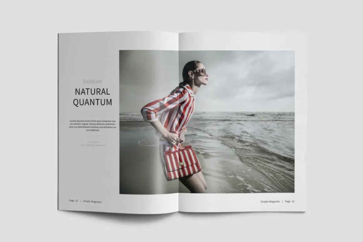 A5 Simple Magazine Template