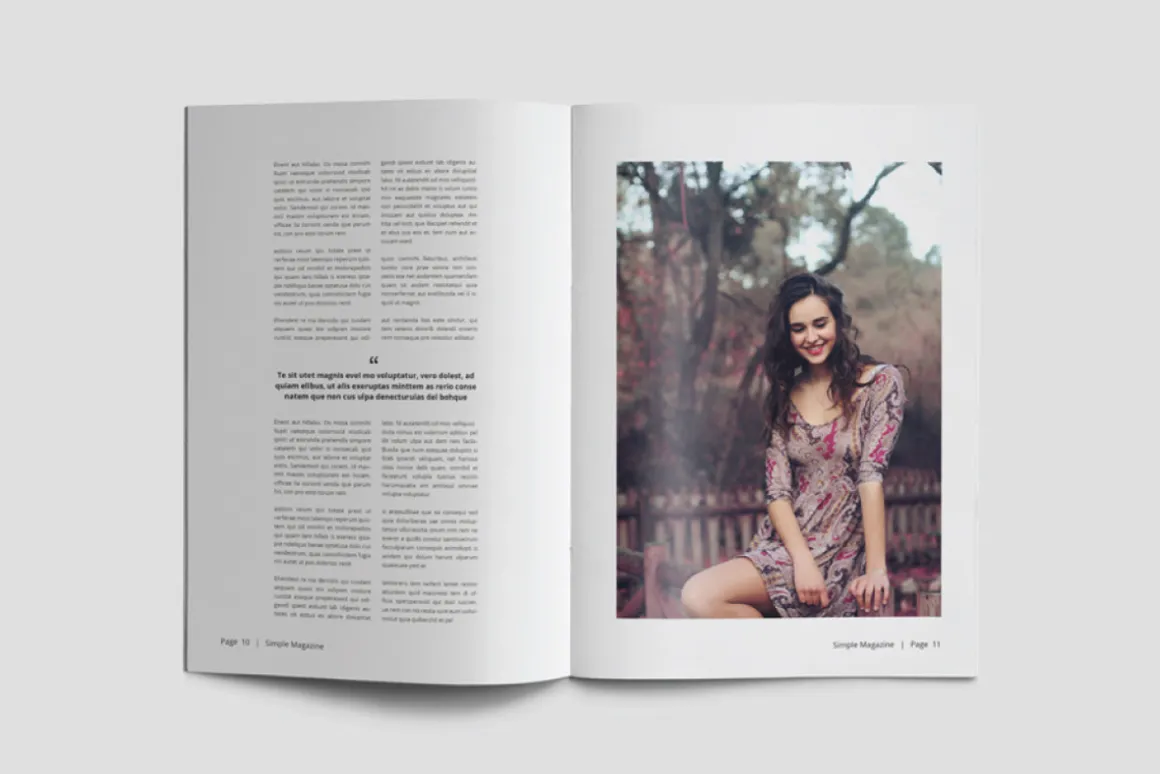 A5 Simple Magazine Template