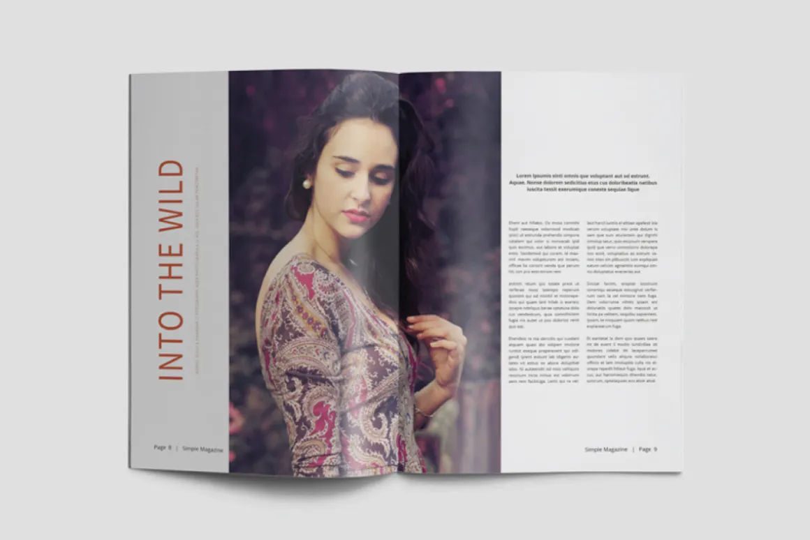A5 Simple Magazine Template
