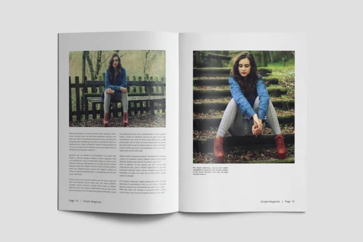 A5 Simple Magazine Template