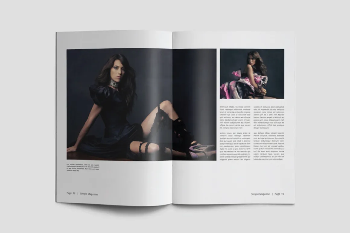 A5 Simple Magazine Template