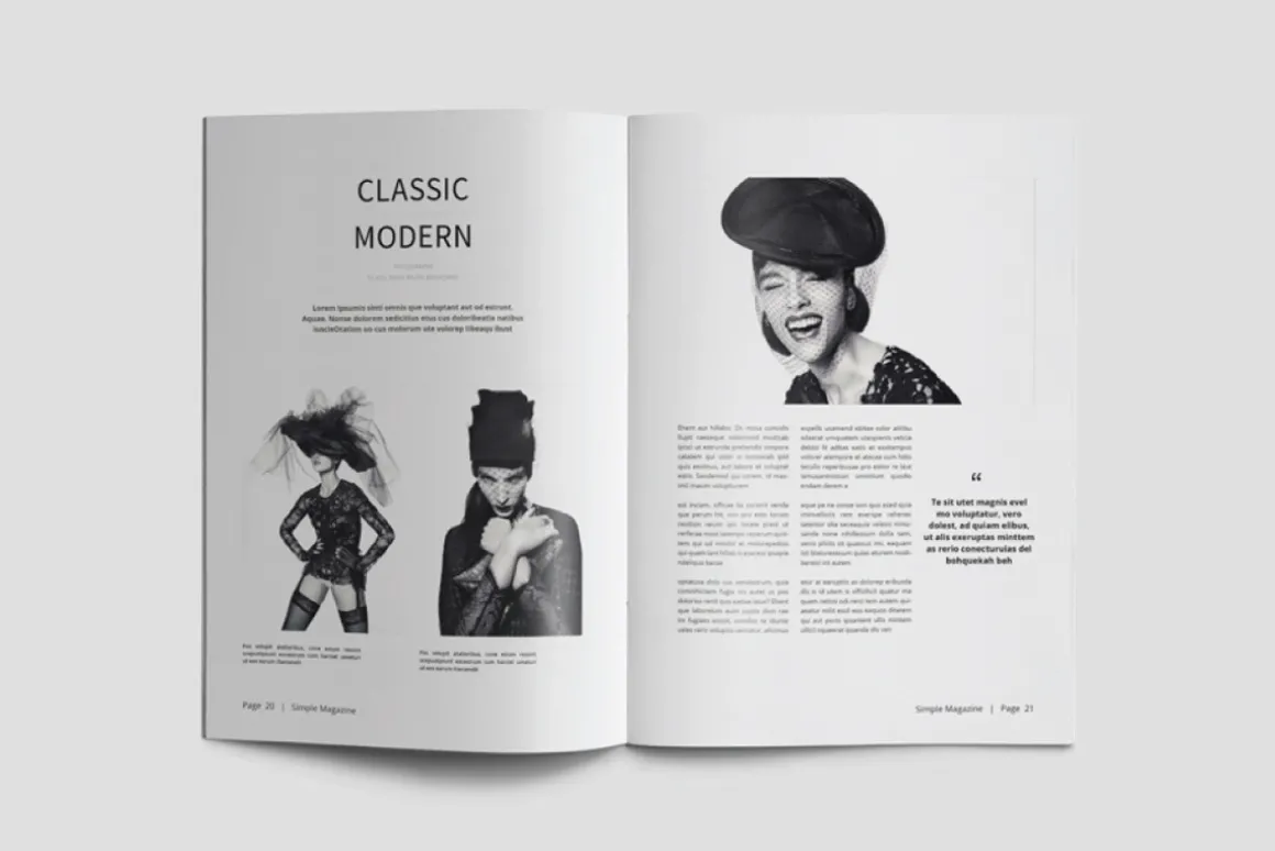 A5 Simple Magazine Template