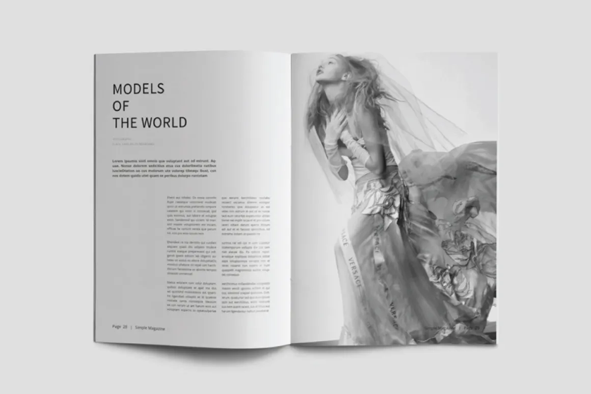 A5 Simple Magazine Template