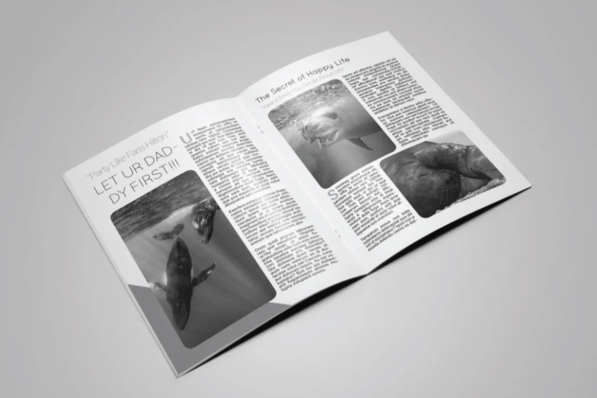 A5 Sixth Magazine Template