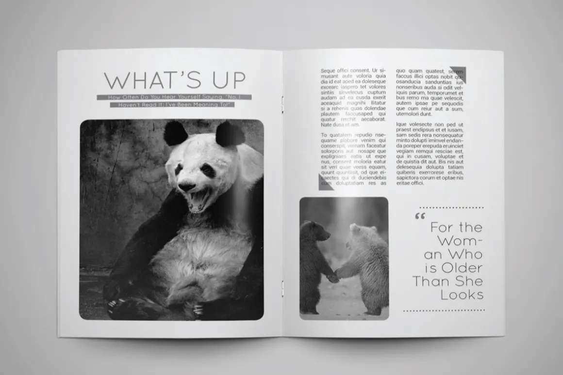 A5 Sixth Magazine Template