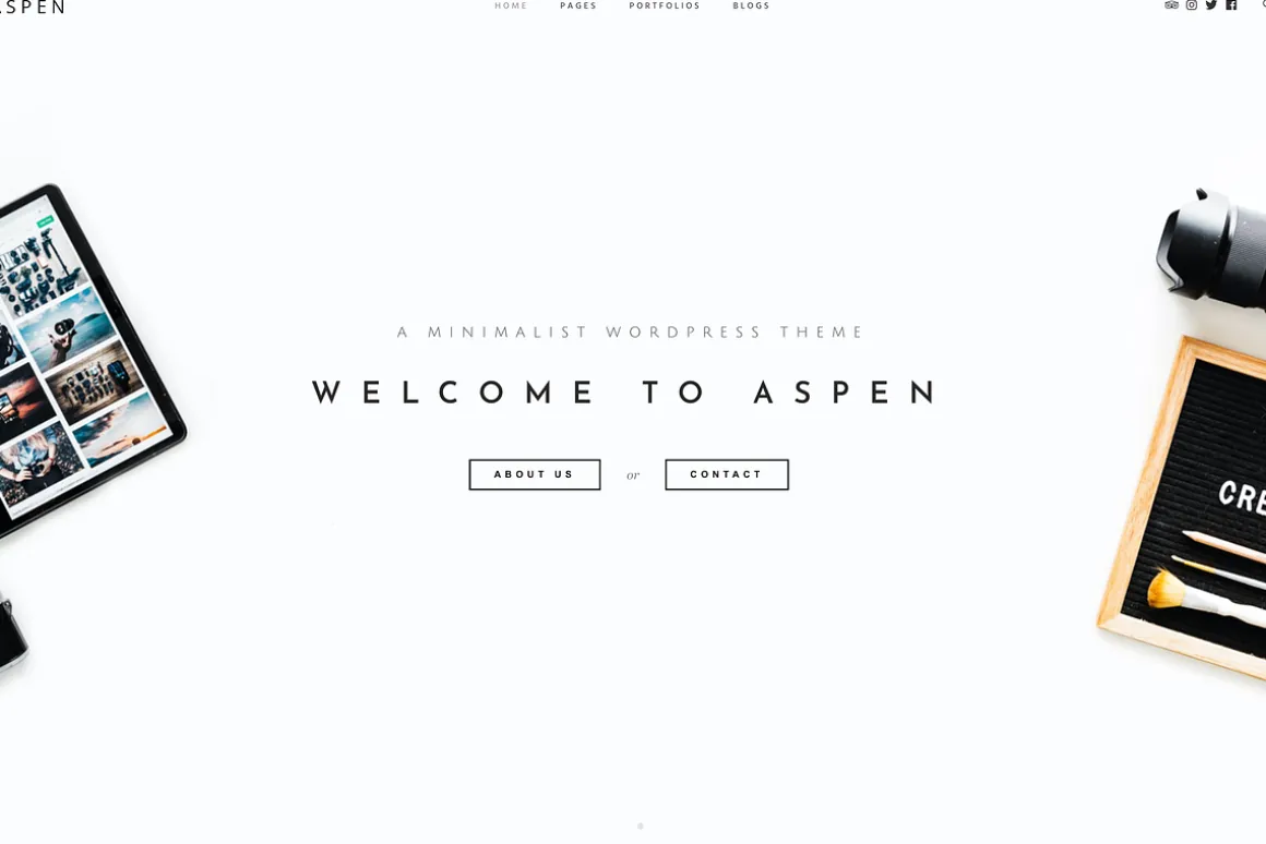 Aspen - Minimalist WordPress Theme