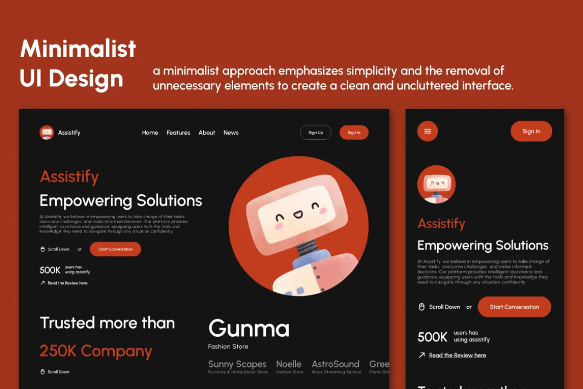 Assistify - AI Chatbot Landing Page