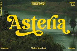 Asteria - Retro Display Font