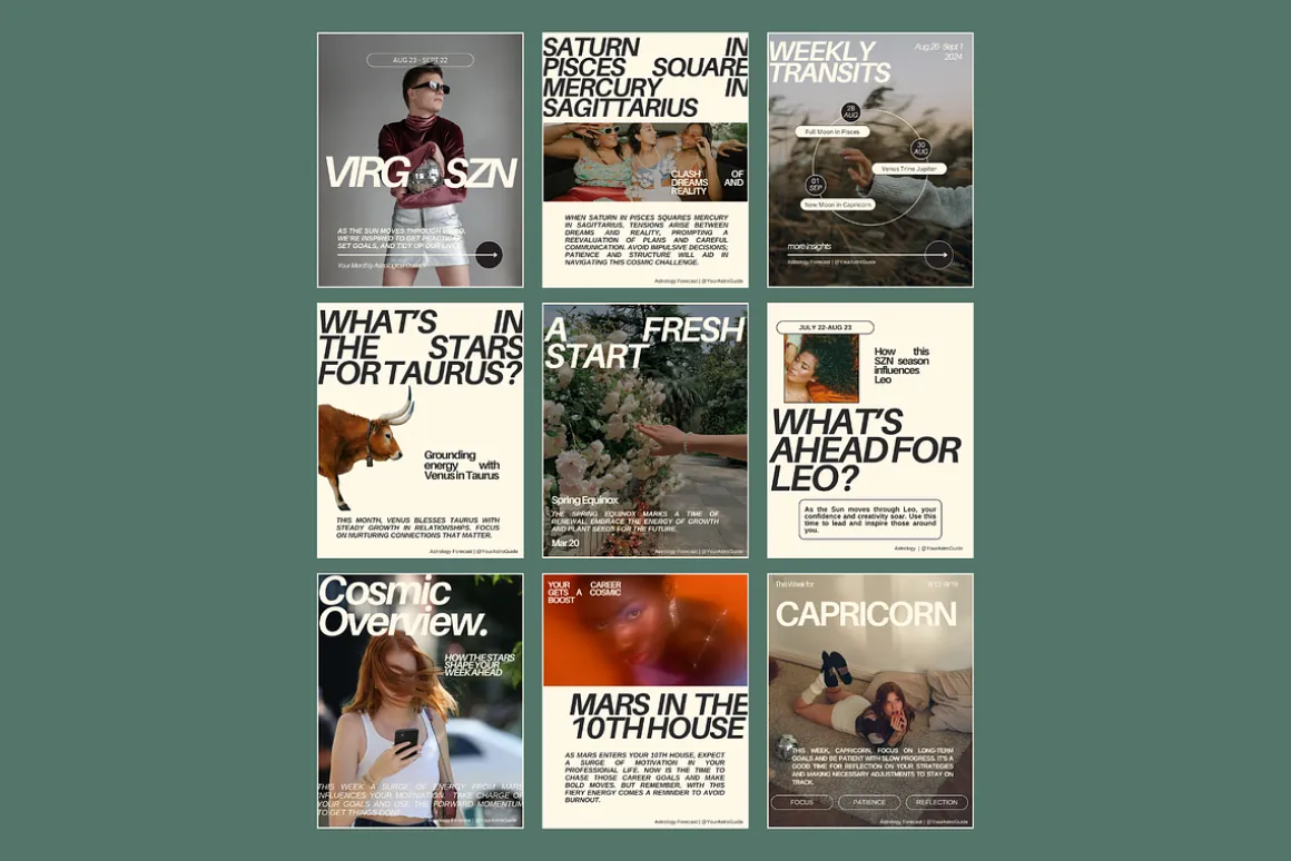Astrology Canva Templates