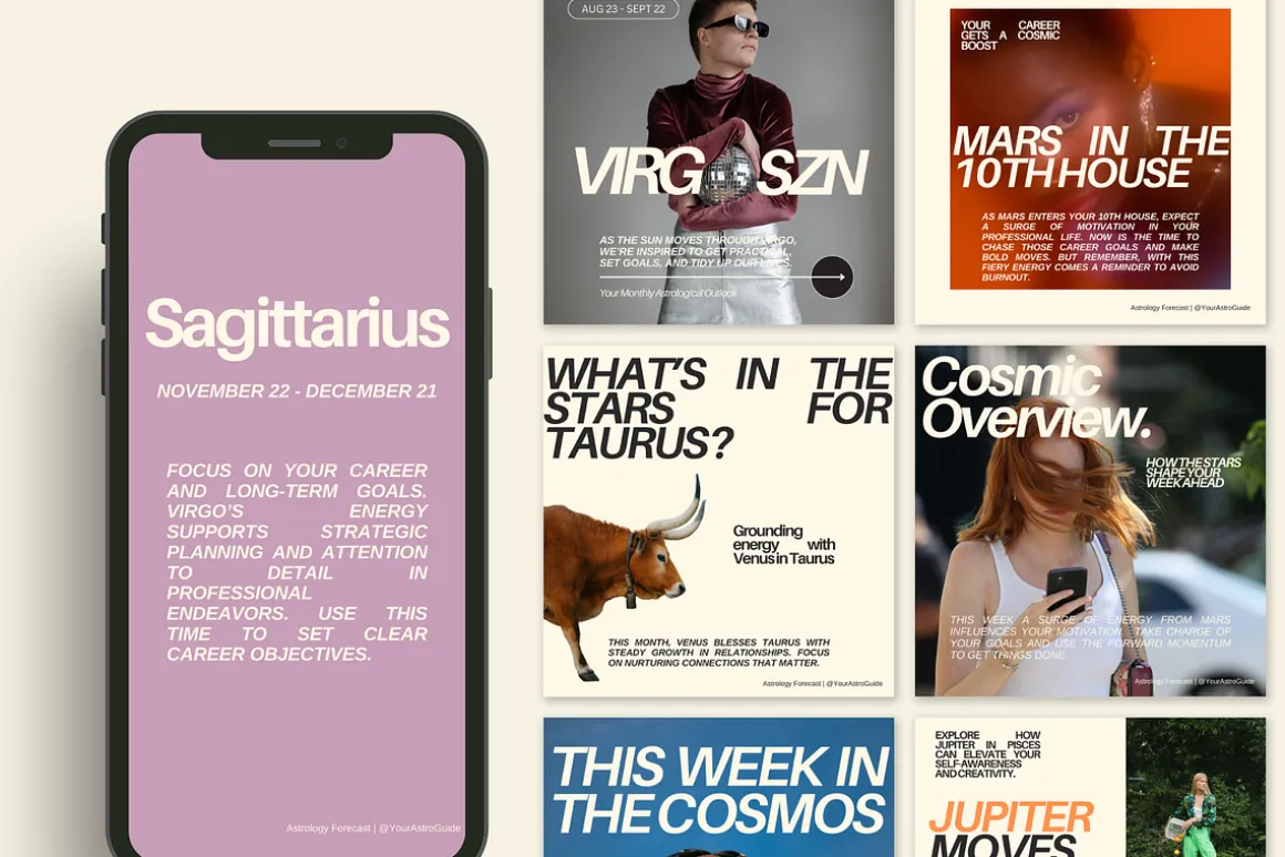 Astrology Canva Templates