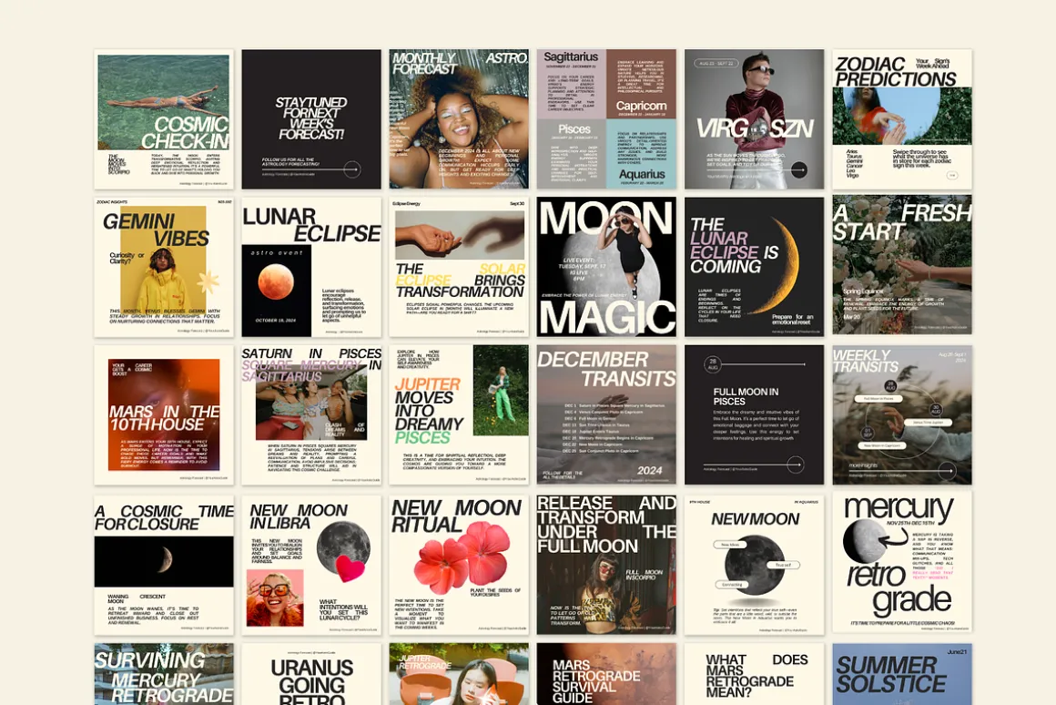 Astrology Canva Templates