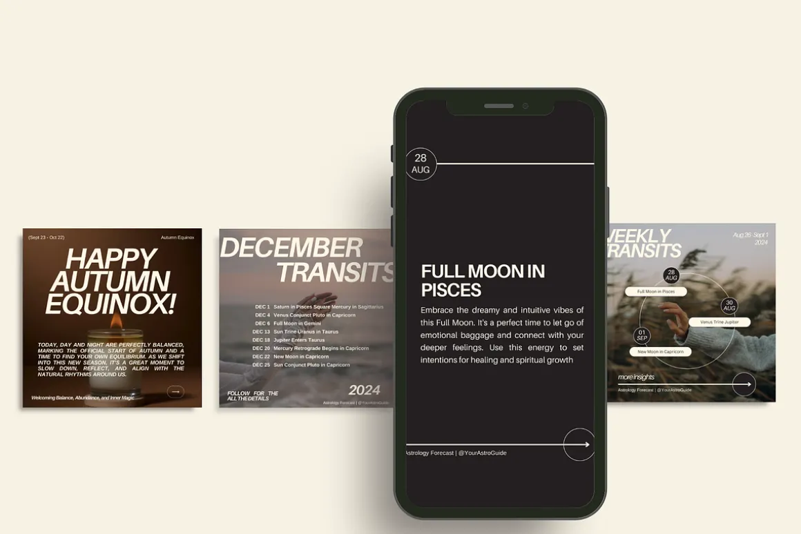 Astrology Canva Templates