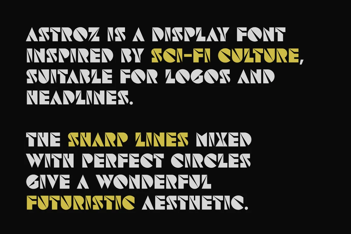 Astroz - Space Futuristic SciFi Font