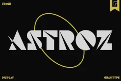 Astroz - Space Futuristic SciFi Font