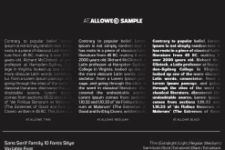 At. Allowe - Sans Serif Family