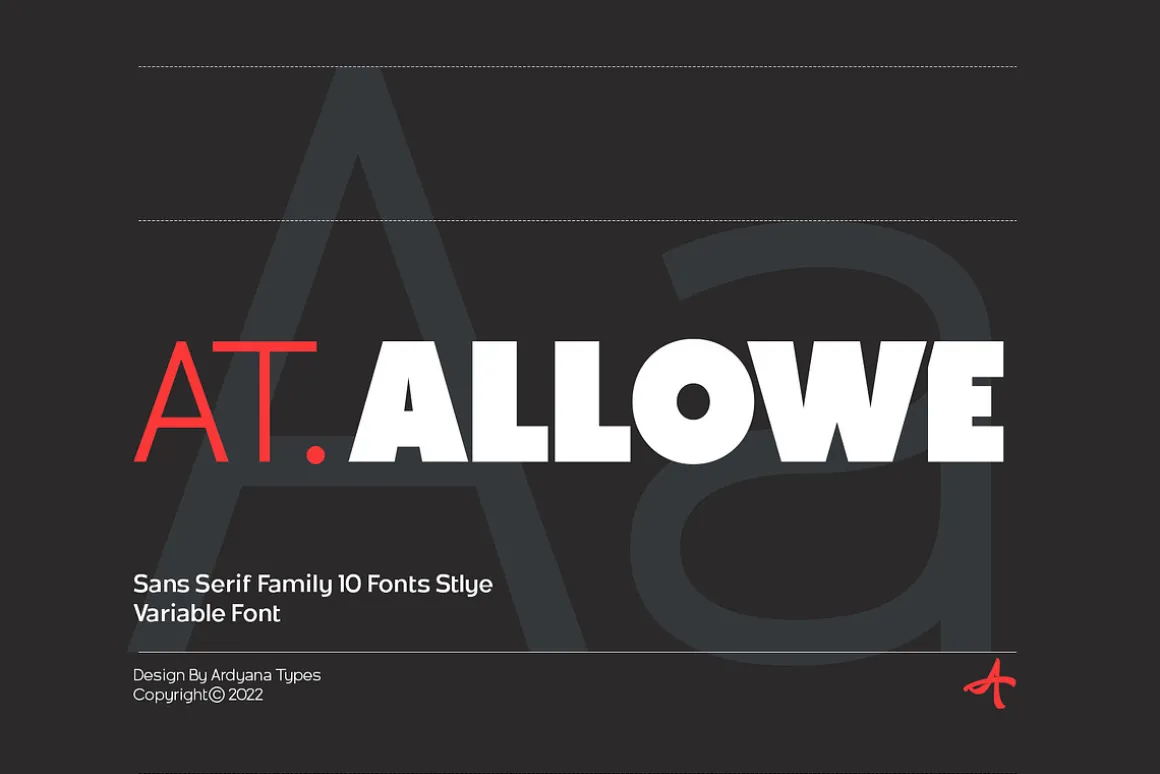 At. Allowe - Sans Serif Family